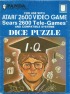 Cover Dice Puzzle (or Sancho) - Atari 2600